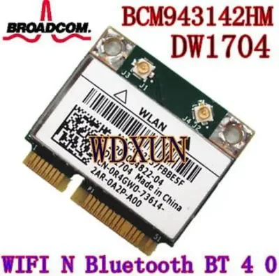 0R4GW0 - Dell WiFi Card Broadcom Mini PCI-Express 802.11b/g/n Bluetooth Inspiron 17R (7720)