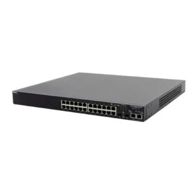 0TJ899 - Dell PowerConnect 2324 24 x Port 10/100Base-T + 2 x Ports 10/100/1000Base-T Fast Ethernet Switch