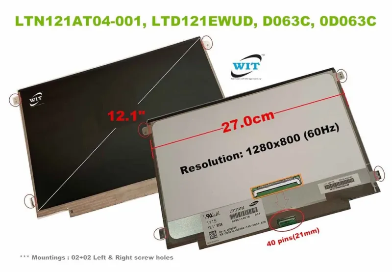 0TK033 - Dell 14.1-inch (1280 x 800) WXGA LCD Panel