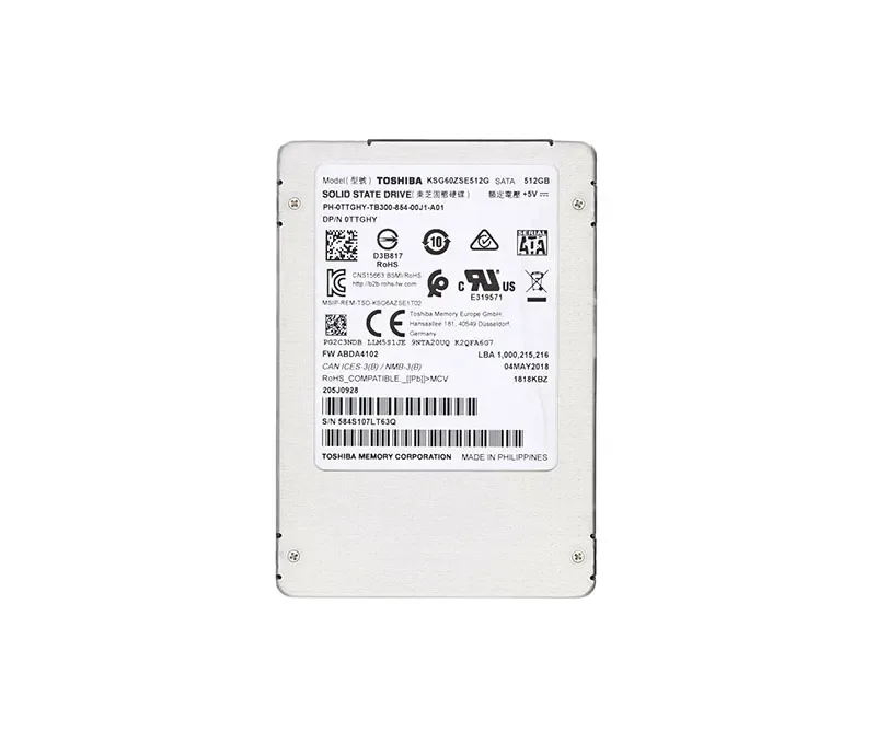 0TTGHY - Dell 512GB SATA 6Gb/s 2.5-inch Solid State Drive