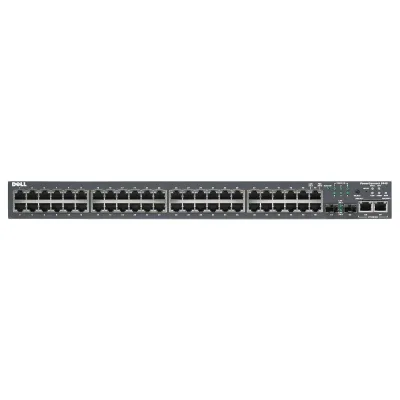 0UF089 - Dell PowerConnect 3348 48 x Ports 10/100Base-T + 2 x Ports SFP + 2 x Ports 10/100/1000 Fast Ethernet Managed Switch