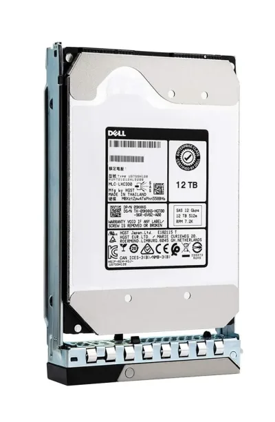0VG4M1 - Dell 12TB 7200RPM Near Line SAS 12Gb/s 256MB Cache Hot-Pluggable 3.5-inch Hard Drive