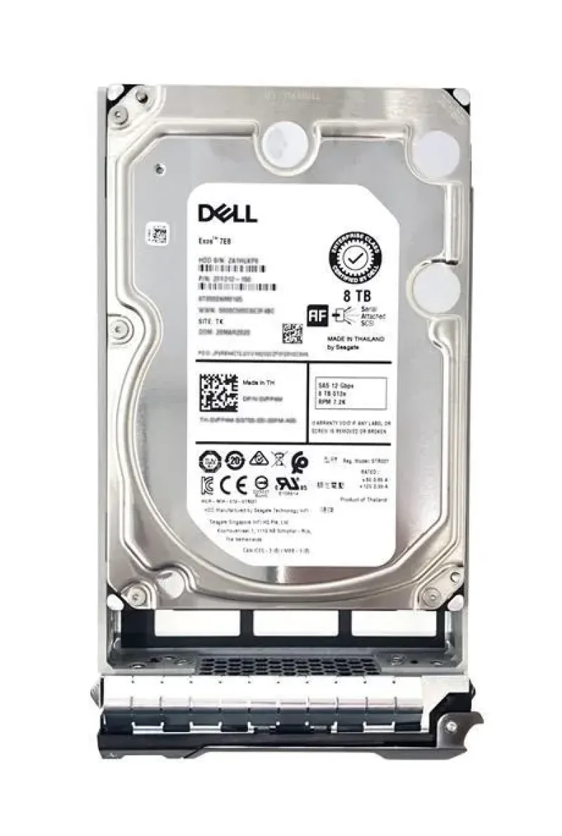 0VWGN4 - Dell 8TB 7200RPM SAS 12Gb/s 4Kn Hot-Pluggable 3.5-inch Hard Drive
