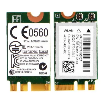 0WC50G - Dell WiFi Card Broadcom Mini PCI-Express 802.11b/g/n Bluetooth 4.0 Inspiron 13 (7348)