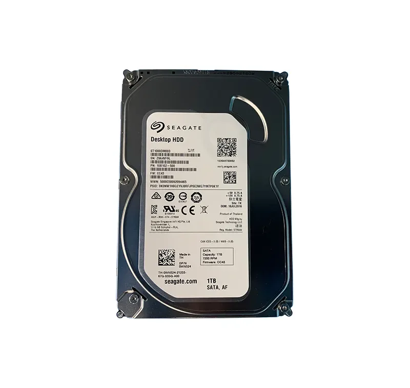 0WN524 - Dell 1TB 7200RPM SATA 6Gb/s 32MB Cache 3.5-inch Hard Drive