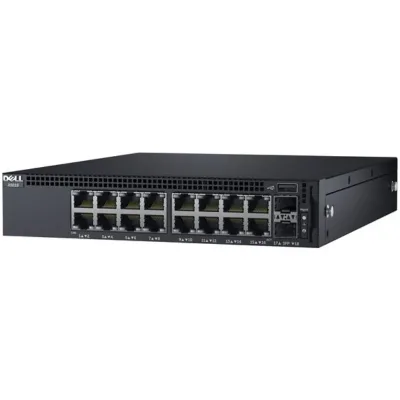 0X1018 - Dell PowerConnect X-Series X1018 16 x Ports 10/100/1000 + 2 x Gigabit SFP Layer 2 Managed Rack-Mountable Gigabit Ethernet Switch