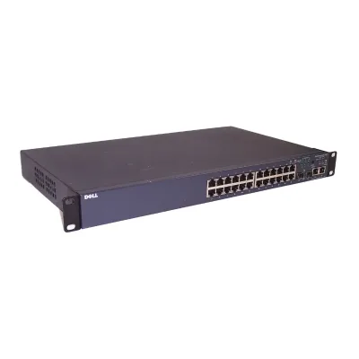 0XJ505 - Dell PowerConnect 3424 24 x Ports 10/100Base-T Managed Fast Ethernet Network Switch