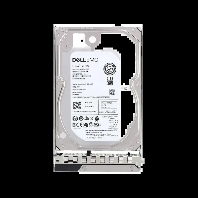 Dell 0Y4CD Dell 00Y4CD / 0Y4CD 2TB 7200RPM 6Gb/s SATA 128MB Cache 512n 3.5-Inch Hard Drive With Tray For 14g PowerEdge Server