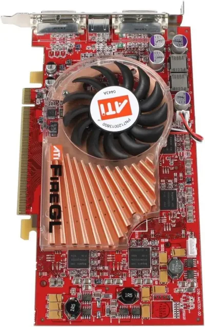 100-505086 - ATI FireGL V5100 128MB DDR 128-Bit PCI Express x16 Dual DVI Stereo 3D Output Video Graphics Card