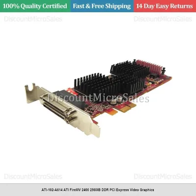 102-A61402-01 - ATI Tech ATI FireMV 2400 256MB DDR Quad Monitor PCI Video Graphics Card