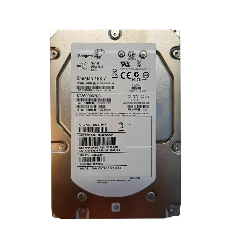 108-00226 - NetApp 600GB 15000RPM SAS 6.0Gb/s 3.5-inch Hard Drive for FAS2000 Series