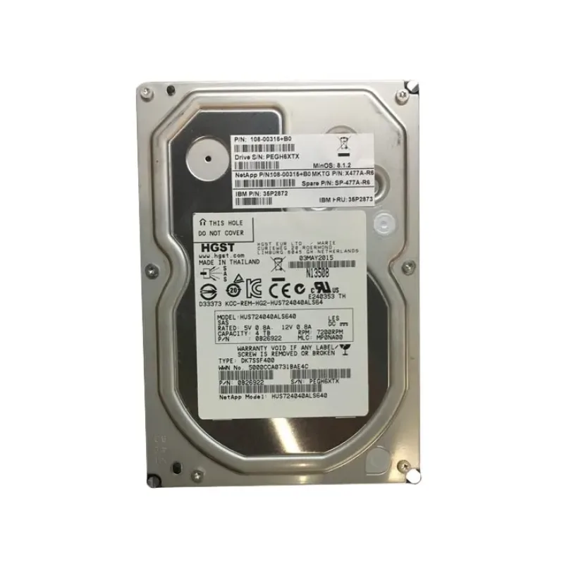 108-00315 - NetApp 4TB 7200RPM SAS 6GB/s NearLine 3.5-inch Hard Drive