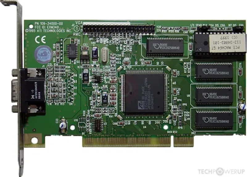 109-50500-11 - ATI 3D Rage 128 16MB VGA/ AGP Video Graphics Card