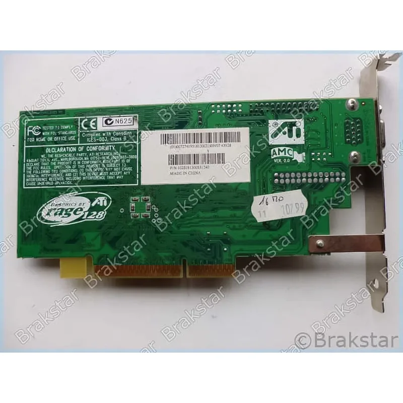 109-51800-40 - ATI Rage 128 16MB AGP Video Graphics Card