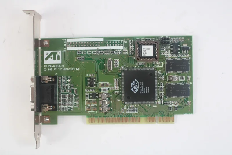 109-61800-00 - ATI 3D Rage IIC 4MB VGA PCI Video Graphics Card