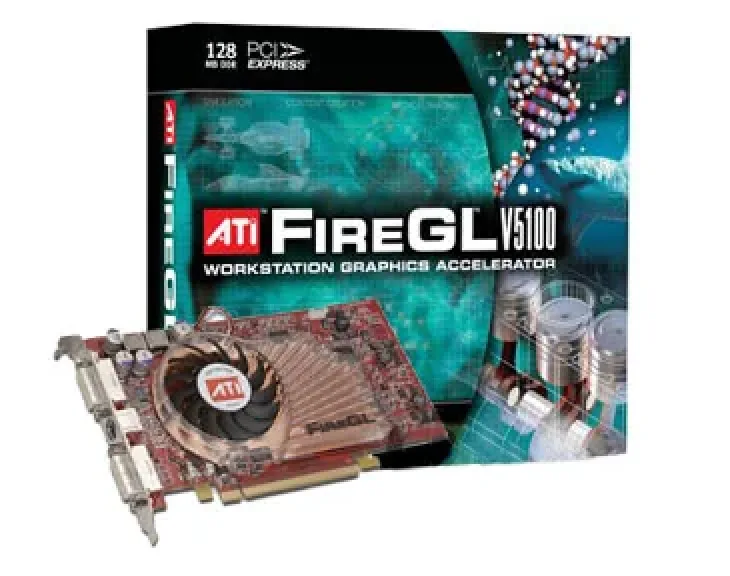 109-A45700-00 - ATI FireGL V5100 128MB PCI Express Dual DVI Video Graphics Card