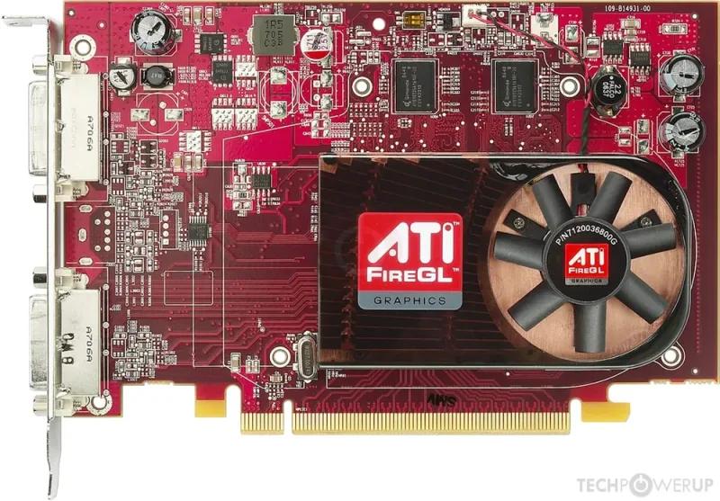109-B14931-00 - ATI FireGL V3600 256MB 128-Bit GDDR2 PCI Express x16 Dual DVI Video Graphics Card
