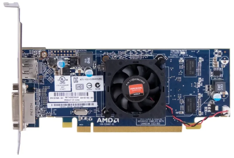 109-C26497-01 - ATI Radeon HD 6450 512MB PCI Express x16 DVI To VGA Video Graphics Card