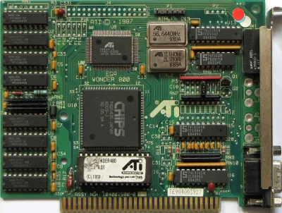 109P014400 - ATI Tech ATI 1MB EGA/VGA 16 Bit ISA Video Graphics Card