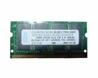 10K0030 - IBM 256MB DDR-266MHz PC2100 non-ECC Unbuffered CL2.5 200-Pin SoDimm Memory Module