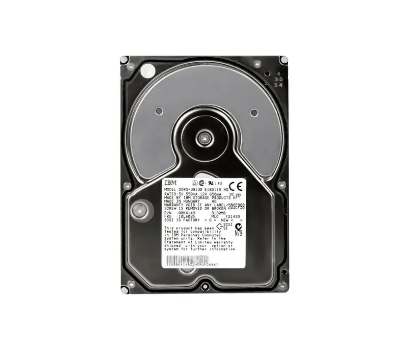 10L6085 - IBM Ultrastar 9ES 9.1GB 7200RPM Ultra Wide SCSI 68-Pin 512KB Cache 3.5-inch Hard Drive