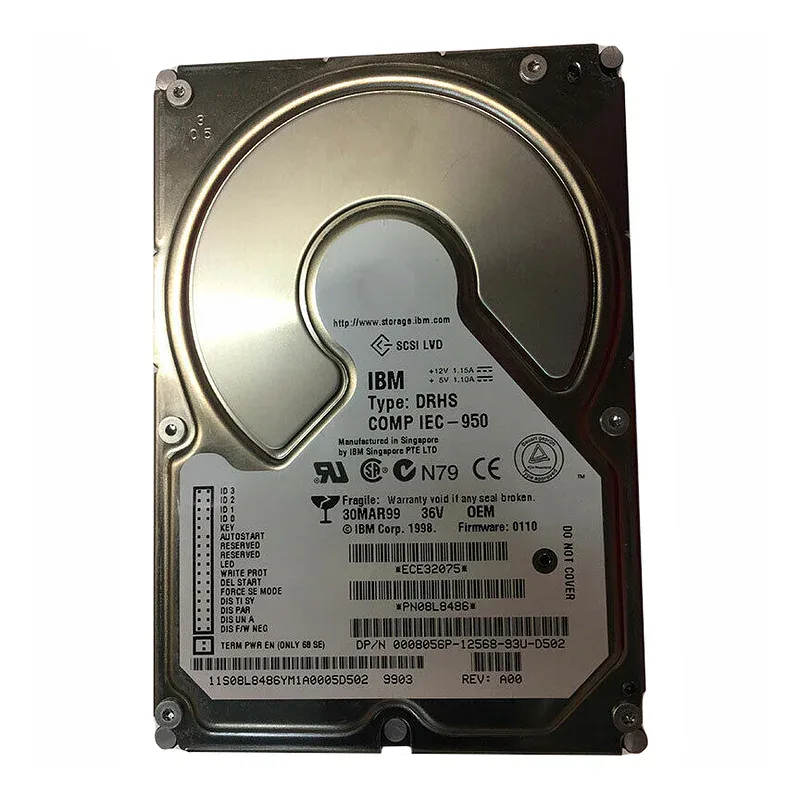 10RYP - Dell 9.1GB 10000RPM Ultr160 SCSI 80-Pin 4MB Cache 3.5-inch Hard Drive