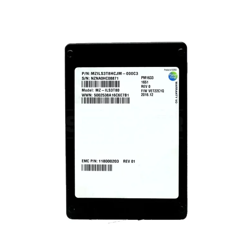 EMC 118000203 3.84TB Triple-Level Cell SAS 12Gb/s 2.5-Inch Solid State Drive. In Stock