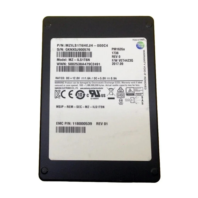 EMC 118000539 1.6TB SAS 12Gb/s 2.5-inch Solid State Drive