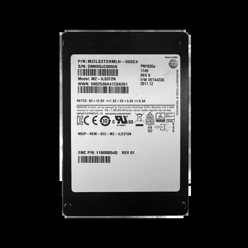 EMC 118000540 PM1635a 3.2TB SAS 12Gb/s 2.5-inch Internal Solid State Drive . In Stock