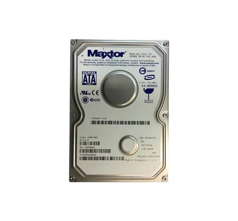 118032417-A03 - EMC 250GB 7200RPM SATA 1.5GB/s 3.5-inch Hard Drive (SATA to Fiber Channel Interposer) for CLARiiON CX Series Storage Systems