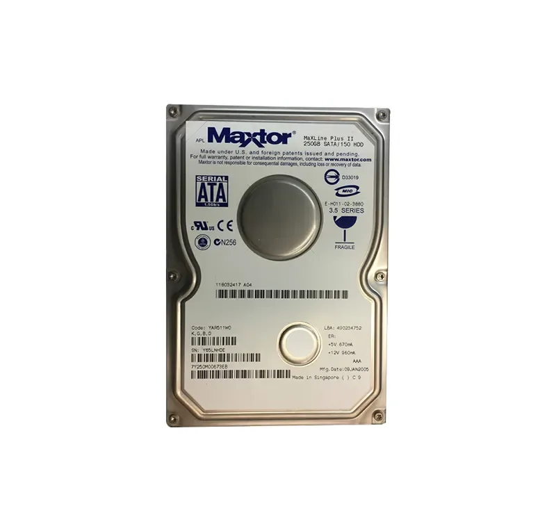 118032417-A04 - EMC 250GB 7200RPM SATA 1.5GB/s 3.5-inch Hard Drive (SATA to Fiber Channel Interposer) for CLARiiON CX Series Storage Systems