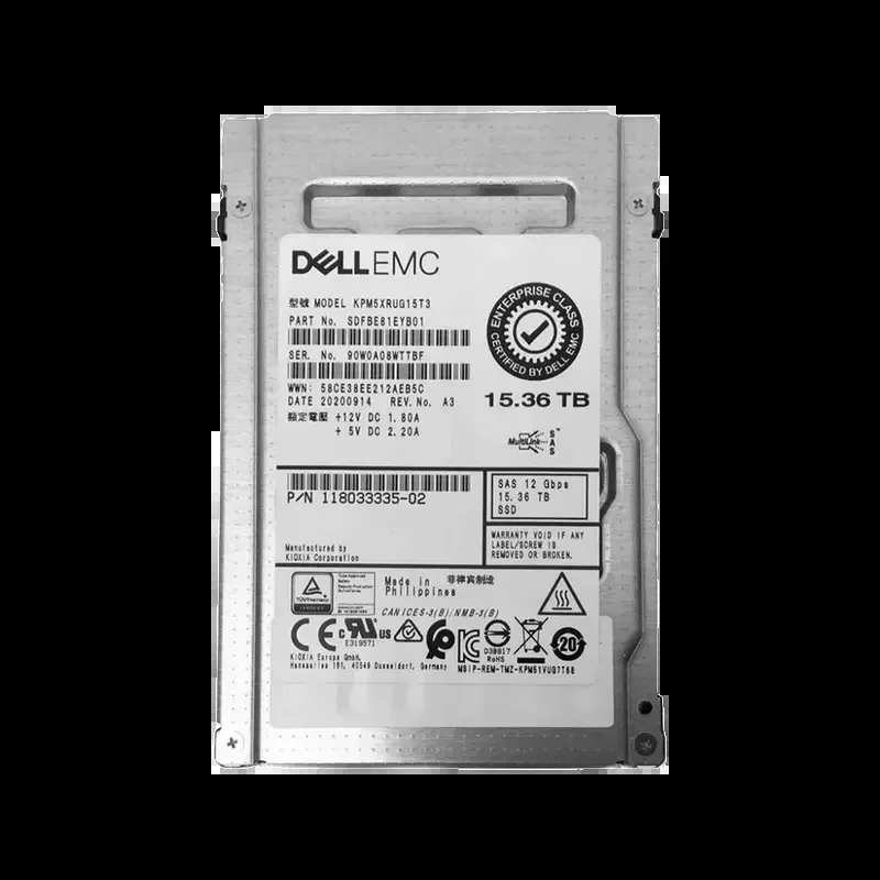 EMC 118033335-02 15.36TB SAS 12Gb/s 2.5-inch Solid State Drive