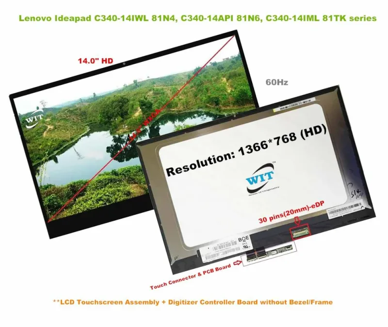11P8349 - IBM Lenovo 14.1-inch (1024 x 768) XGA LCD Panel
