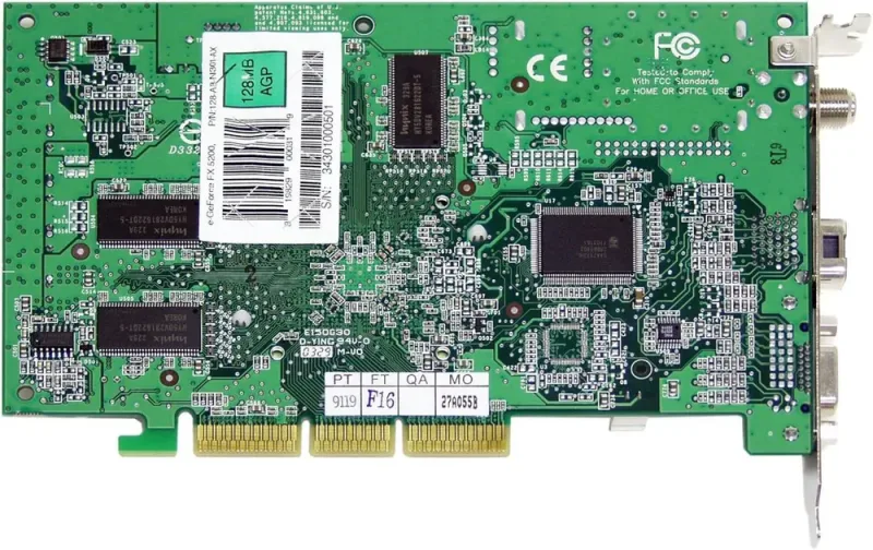 128-A8-N301-AX - EVGA GeForce FX 5200 128MB DDR 128-Bit AGP 4X/8X Video Graphics Card