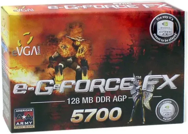 128-A8-N335-TX - EVGA e-GeForce FX 5700 128MB DDR Video Graphics Card