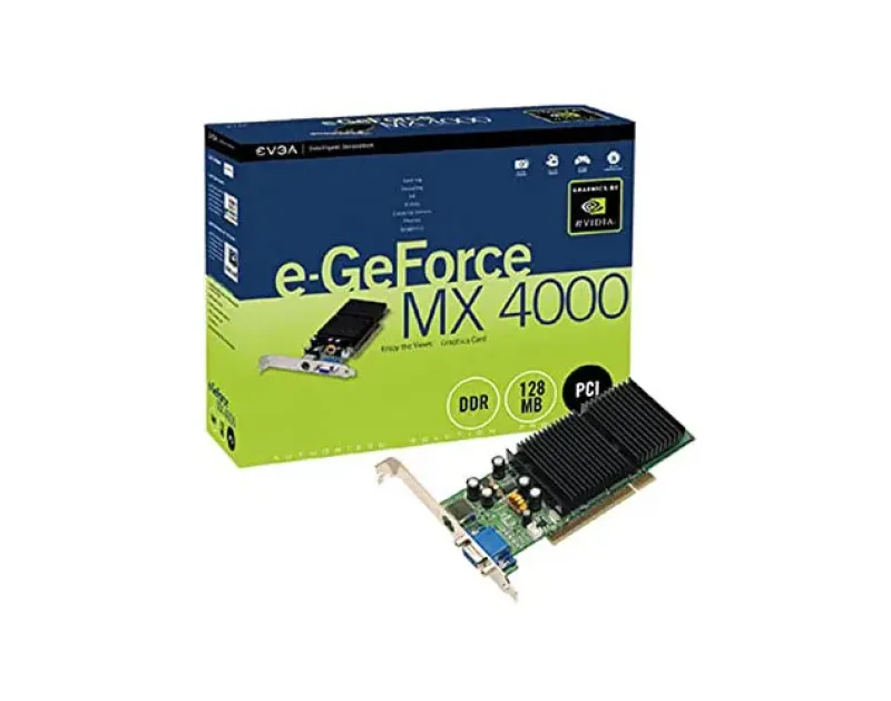 128-A8-NV96-KR - EVGA GeForce MX4000 128MB DDR 64-Bit Low Profile AGP 4X/8X Video Graphics Card