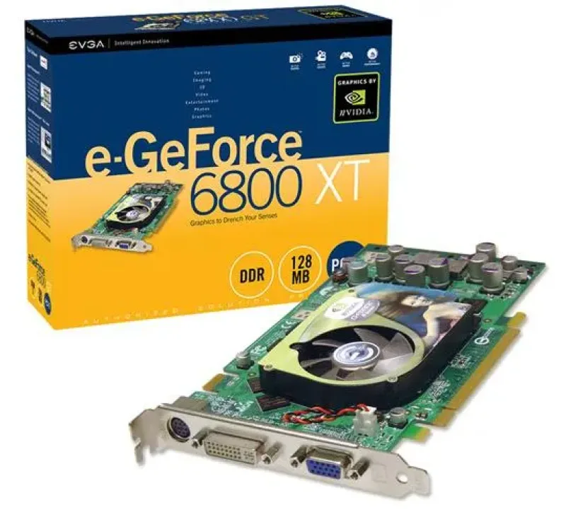 128-P2-N367-R1 - EVGA GeForce 6800XT 128MB 256-Bit DDR PCI Express DVI-I/ VGA/ HDTV Video Graphics Card