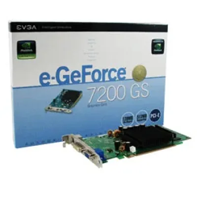 128P2N428BR - EVGA e-GeForce 7200 GS 128MB DDR2 64-Bit PCI Express x16 DVI/ D-Sub/ S-Video Output Video Graphics Card
