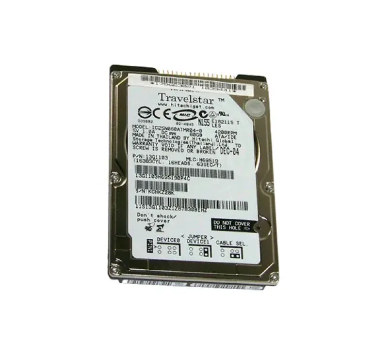 13G1103 - IBM 60GB 4200RPM ATA-100 2.5-inch Hard Drive