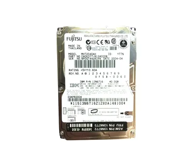 13N6716 - IBM Lenovo 40GB 5400RPM ATA-100 IDE 2.5-inch Laptop Hard Disk Drive