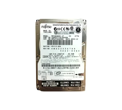 13N6773 - IBM Lenovo 40GB 5400RPM ATA-100 8MB Cache 2.5-inch Hard Disk Drive for ThinkPad