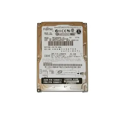 13N6911 - IBM Lenovo 40GB 5400RPM ATA-100 8MB Cache 2.5-inch Hard Disk Drive for ThinkPad