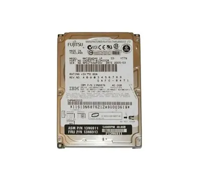 13N6913 - IBM Lenovo 40GB 5400RPM ATA-100 8MB Cache 2.5-inch Hard Disk Drive for ThinkPad