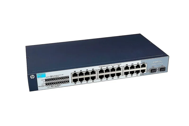 HP 1410-24G ProCurve 1410 Series 1410-24G 22 x Ports 1000Base-T + 2 x Ports RJ-45/SFP (mini -GBIC) L2 Unmanaged 1U Rack-Mountable GE Network Switch. In Stock