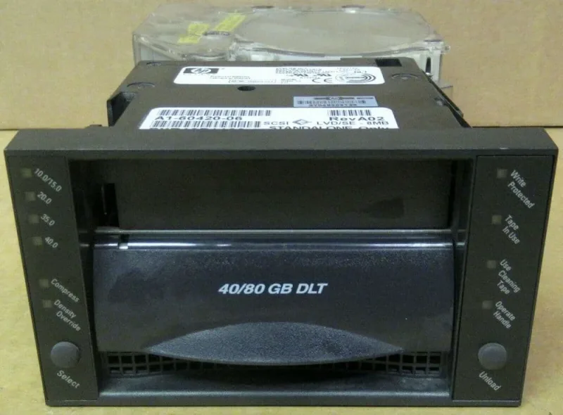 154871-003 - HP DLT8000 40/80GB SCSI LVD Single Ended Internal Tape Drive (Carbon)