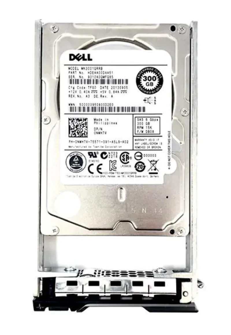 15J4Y - Dell 300GB 15000RPM SAS 6Gb/s 2.5-inch Hard Drive with Tray