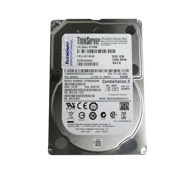 16-006278 - Lenovo 500GB 7200RPM SATA 2.5-inch Hard Drive