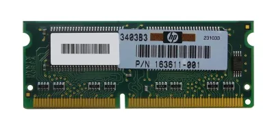 163611-001 - Compaq 64MB 133MHz PC133 non-ECC Unbuffered CL3 144-Pin SoDimm Memory Module