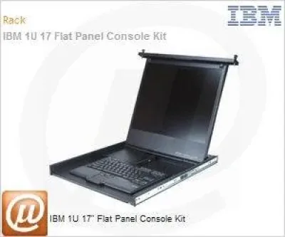 172317X - IBM 1U 17-inch Flat Panel Console Kit with Keyboard Mouse and Rails