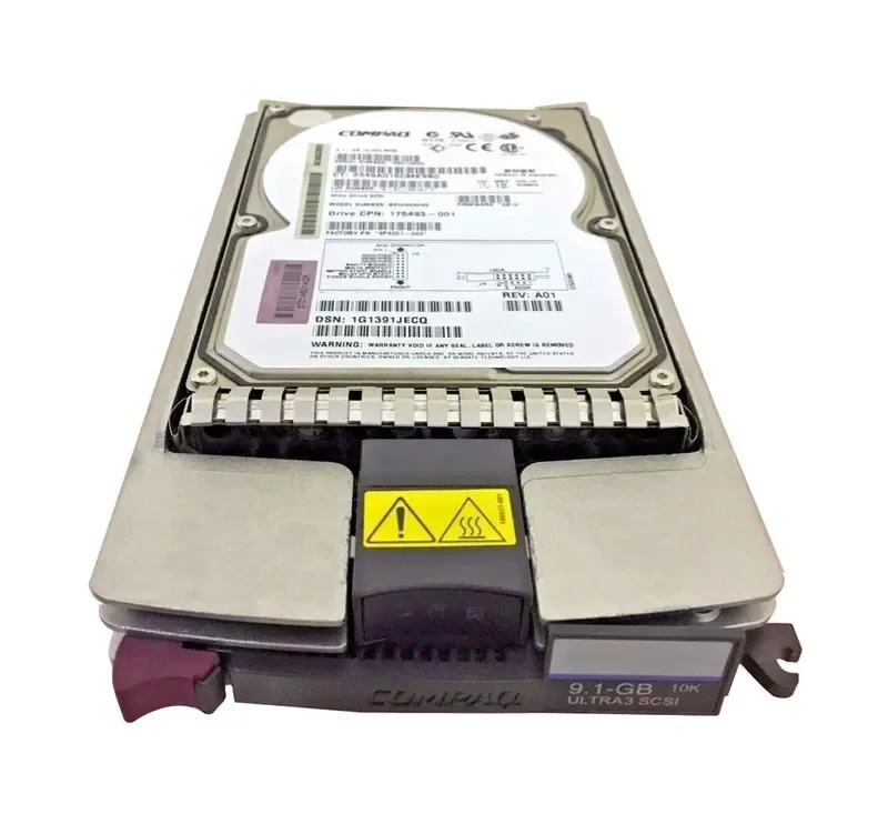 176493-001 - Compaq 9.1GB 10000RPM Ultra Wide SCSI 68-Pin 3.5-inch Hard Drive